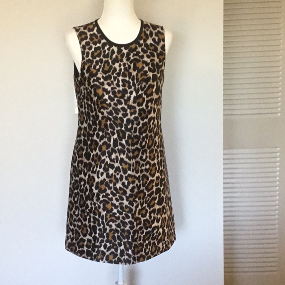 J. Crew leopard print dress size 4 - Picture 1 of 4